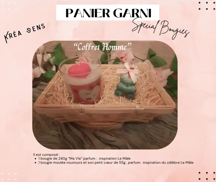 Panier garni de bougies n°15