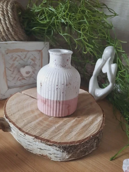 Petit Vase effets Terrazzo rose